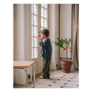 Kurta Linen Blouse & Olive Pants Set