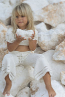 Goldie Crochet Crop - Cream