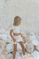 Goldie Crochet Crop - Cream