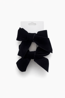 Velvet Bow Hair Clips (Pack of 2)