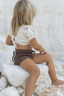 Goldie Crochet Crop - Cream