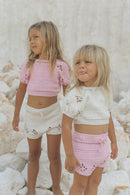 Goldie Crochet Crop - Cream