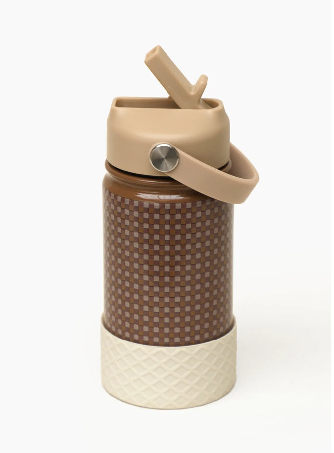 Water Bottle - Stainless steel - Vintage Squares