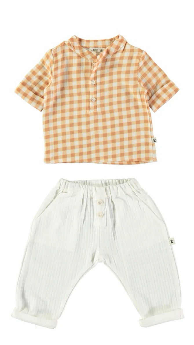 Gingham Set ~ Tangerine