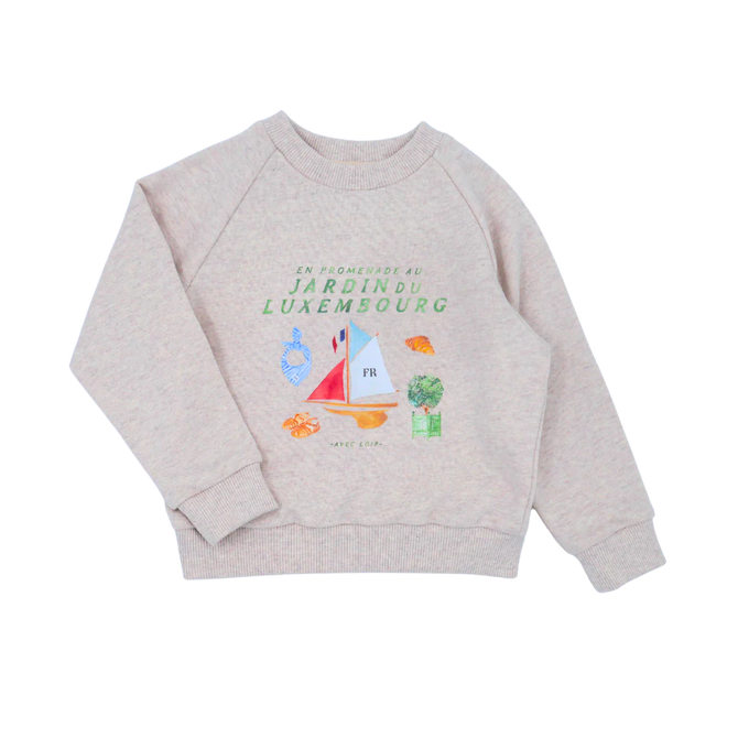Jardin du Luxembourg Grey Sweatshirt