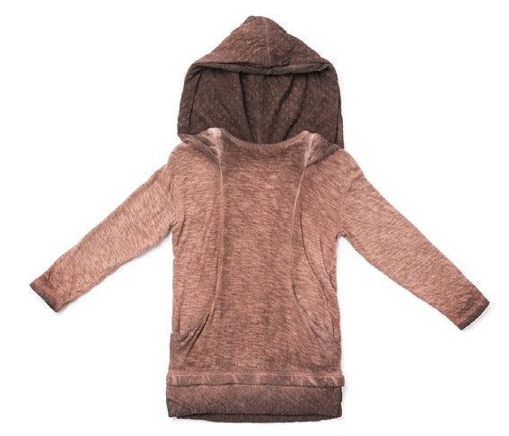 Rusty Orange Hooded tunic with Harem Joggers