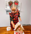 Preschool (3-5 yrs) Buffalo Plaid Flutter Bapron