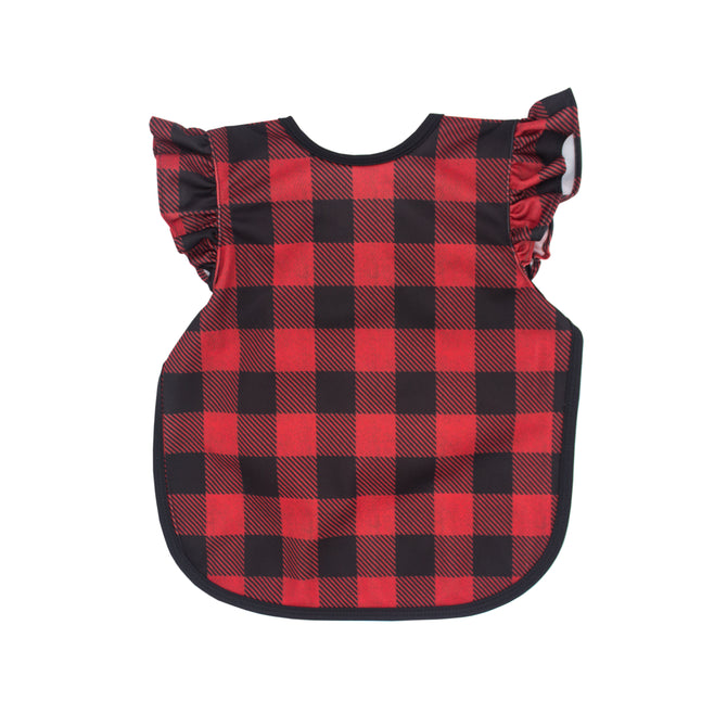 Preschool (3-5 yrs) Buffalo Plaid Flutter Bapron