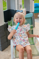 Preschool (3-5 yrs) Pastel Floral Flutter Bapron