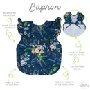 Preschool (3-5 yrs) Boho Floral Flutter Bapron