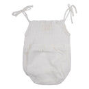 Onesie Muslin Spaghetti Strap - White