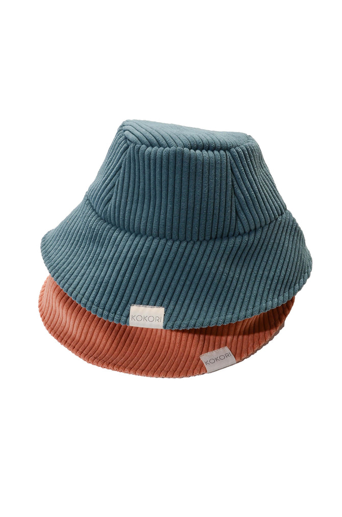 Teal Corduroy Bucket Hat