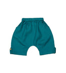 Teal Blue Organic Linen Set