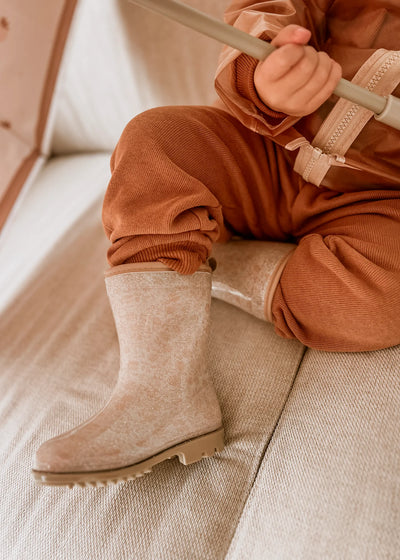 Wellies Rainboots in Glitter Bouqet Silhouette