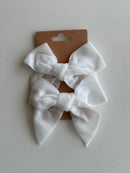 Velvet Bow Hair Clips (Pack of 2)