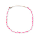 Bubblegum Knotted Pearl Choker