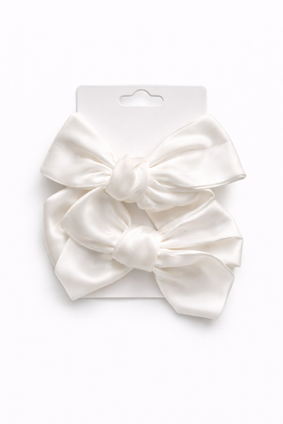 Velvet Bow Hair Clips (Pack of 2)