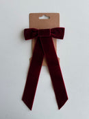 Long Ribbon Velvet Hair Clip