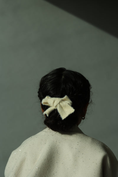 Plush Bow Hair Clip