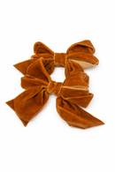 Velvet Bow Hair Clips (Pack of 2)