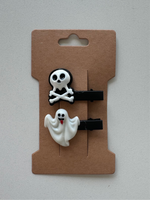 Kids Halloween Mini Ghost Hair Clips (2 Pack)