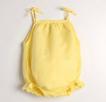 Lace Romper yellow