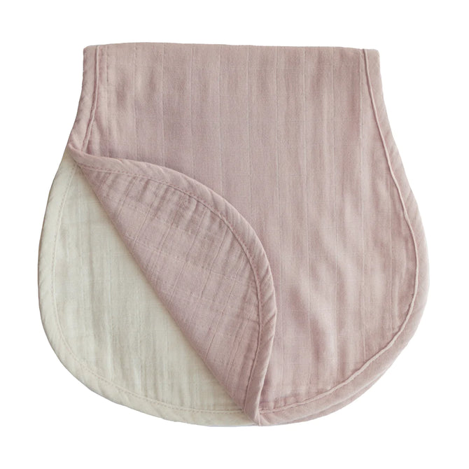 Organic Cotton Muslin Burp Cloth 2-Pack - Blush / Fog